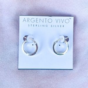 Argento Vivo Sterling Silver Hoop Earrings